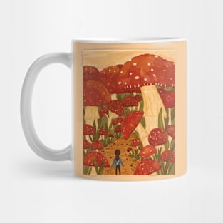 Red Mushroom Forest Mug
